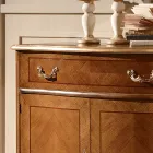 Klassiek woonkamer dressoir Avio blauw of walnoot hout Made in Italy - Chantilly Viadurini