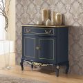 Klassiek woonkamer dressoir Avio blauw of walnoot hout Made in Italy - Chantilly
