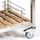 Buitenkeuken in staal en hout met Teppanyaki - Buoncalliope Viadurini