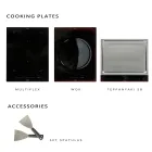 Buitenkeuken 140x65x93 cm gemaakt van massief teakhout en aluminium - Convivial Viadurini