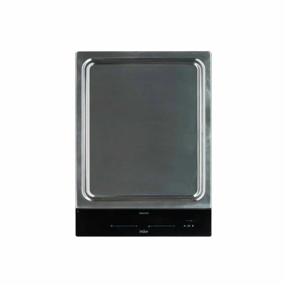 Moderne buiten tuin keuken op hout en stalen wielen - Buoncalliope Viadurini