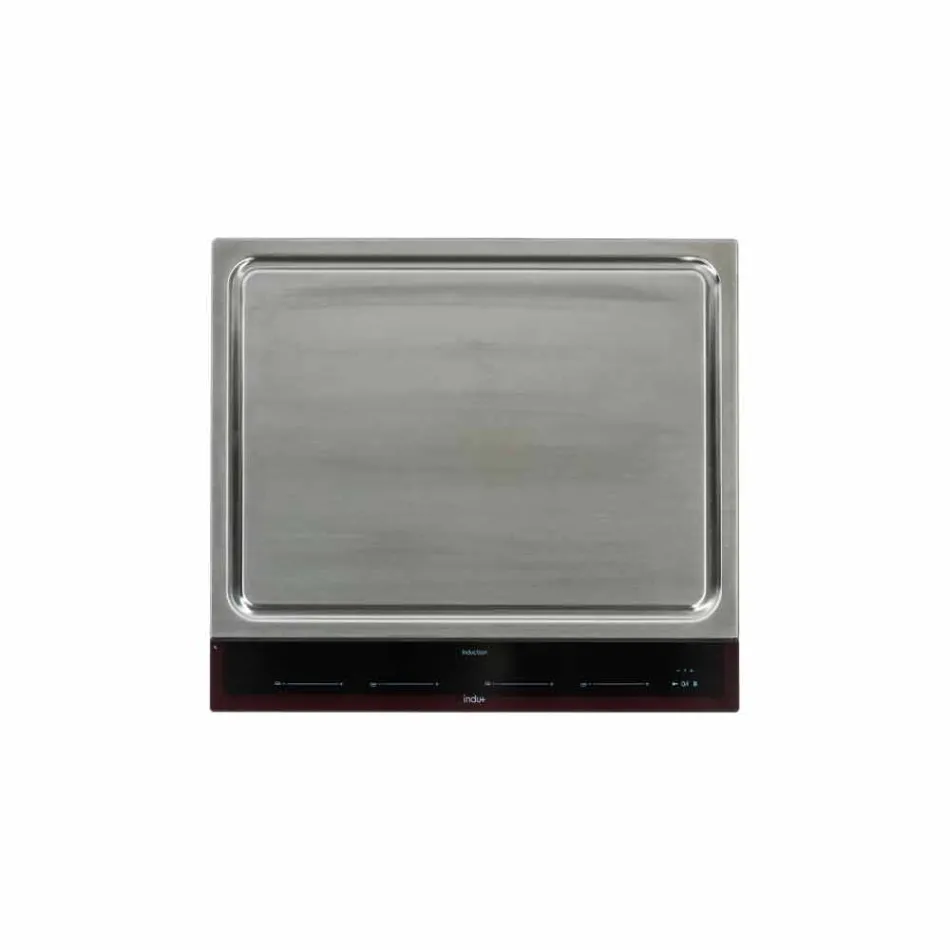 Moderne buiten tuin keuken op hout en stalen wielen - Buoncalliope Viadurini