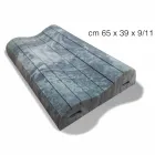 Double Wave Kussen in Memory Xform 11 cm hoog Made in Italy - Curly Viadurini