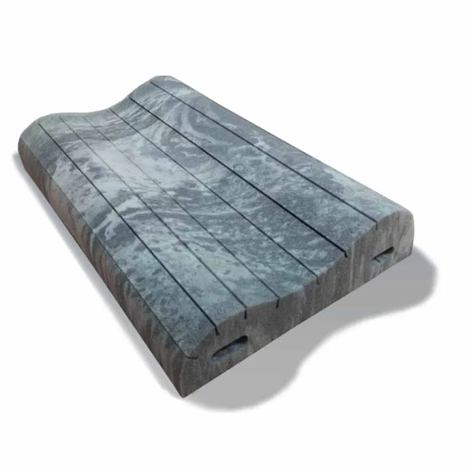 Double Wave Kussen in Memory Xform 11 cm hoog Made in Italy - Curly Viadurini