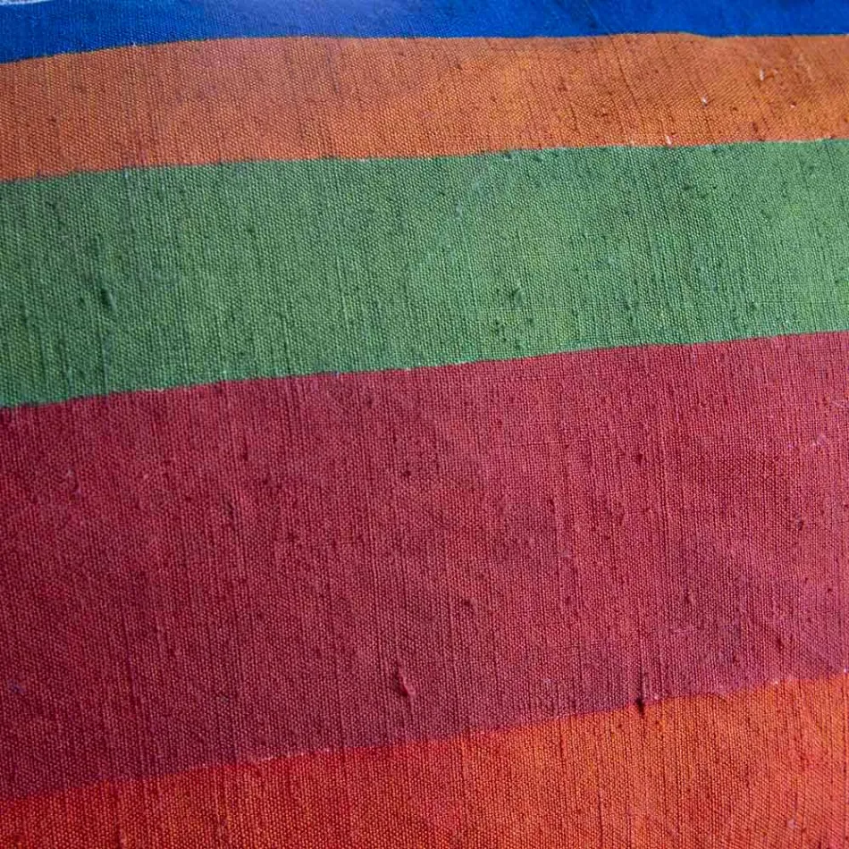 Handgeschilderd hennepkussen Uniek stuk Italiaanse kunst - merken Viadurini