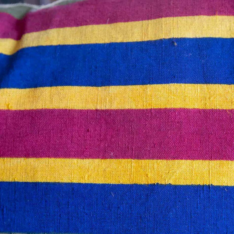 Handgeschilderde Italiaanse artistieke kussen uniek stuk - merken Viadurini