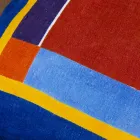 Kussen van Italiaanse kunst in hennep geschilderd en met de hand genaaid uniek stuk - merken Viadurini