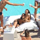 Cloud Pillow ontspannen buiten kunstleer wit nautische Trona Viadurini