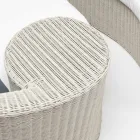 Garden Daybad in Polyrattan Fiber 2 Elements - Vrouw Viadurini