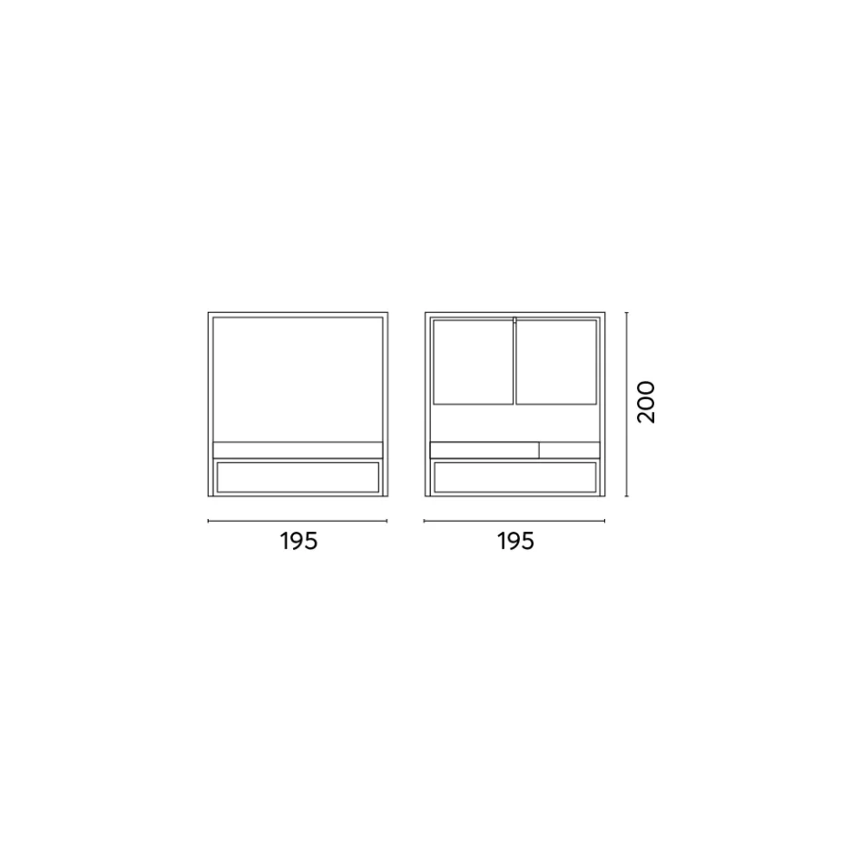 Outdoor daybed met verstelbare witte aluminium structuur - Jurica Viadurini