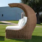 Design Daybed van luxe geweven synthetisch rotan - Yves Viadurini