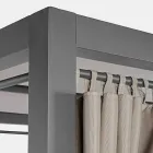 Ligbed voor buiten in textileen en aluminium met verstelbare rugleuningen - Anastasia Viadurini