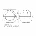Luxe ronde design tuinbank met parasol - Ulm Moon van Vondom Viadurini