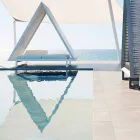 Luxe tuinbank in aluminium en stof - Frame Vineyard by Vondom Viadurini