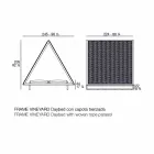 Luxe tuinbank in aluminium en stof - Frame Vineyard by Vondom Viadurini