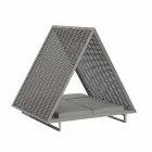 Luxe tuinbank in aluminium en stof - Frame Vineyard by Vondom Viadurini