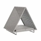 Luxe tuinbank in aluminium en stof - Frame Vineyard by Vondom Viadurini