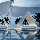 Luxe tuinbank in aluminium en stof - Frame Vineyard by Vondom Viadurini