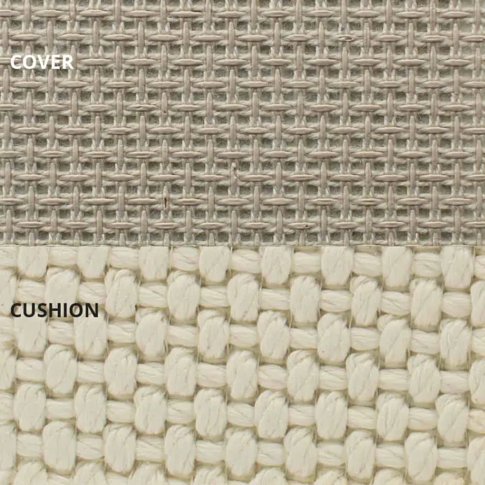 Buitenbank in aluminium en luxe designstof - Frame Vineyard by Vondom Viadurini