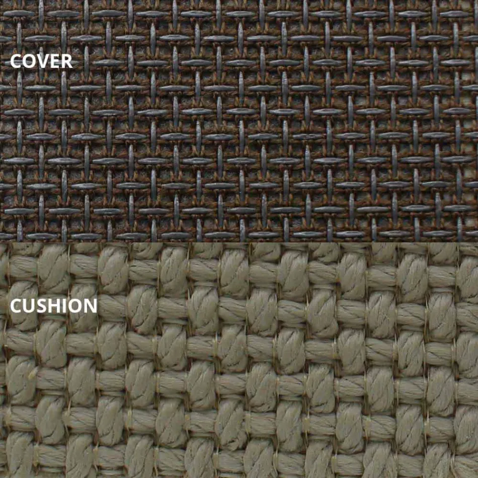 Buitenbank in aluminium en luxe designstof - Frame Vineyard by Vondom Viadurini