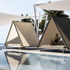 Buitenbank in aluminium en luxe designstof - Frame Vineyard by Vondom Viadurini