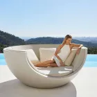 Daybed voor buiten luxe cirkelvormig ontwerp in polyethyleen - Ulm Moon van Vondom Viadurini