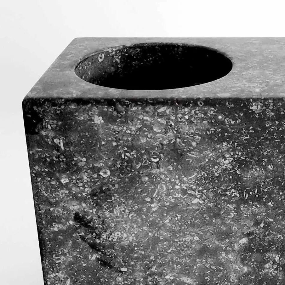 Dispenser voor vloeibare zeep met marmerglas Made in Italy - Clik Viadurini