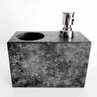 Dispenser voor vloeibare zeep met marmerglas Made in Italy - Clik Viadurini