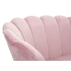 Moderne 2-zitsbank in fluweel met gouden ijzeren poten - Annina Viadurini