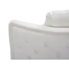 2-zitsbank bekleed met fluweel met ijzeren poten - Annetta Viadurini