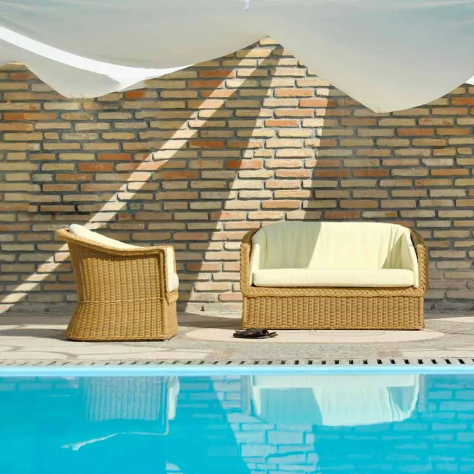 2 zits bank uit polyetheen tuin handgemaakte Jonny Viadurini