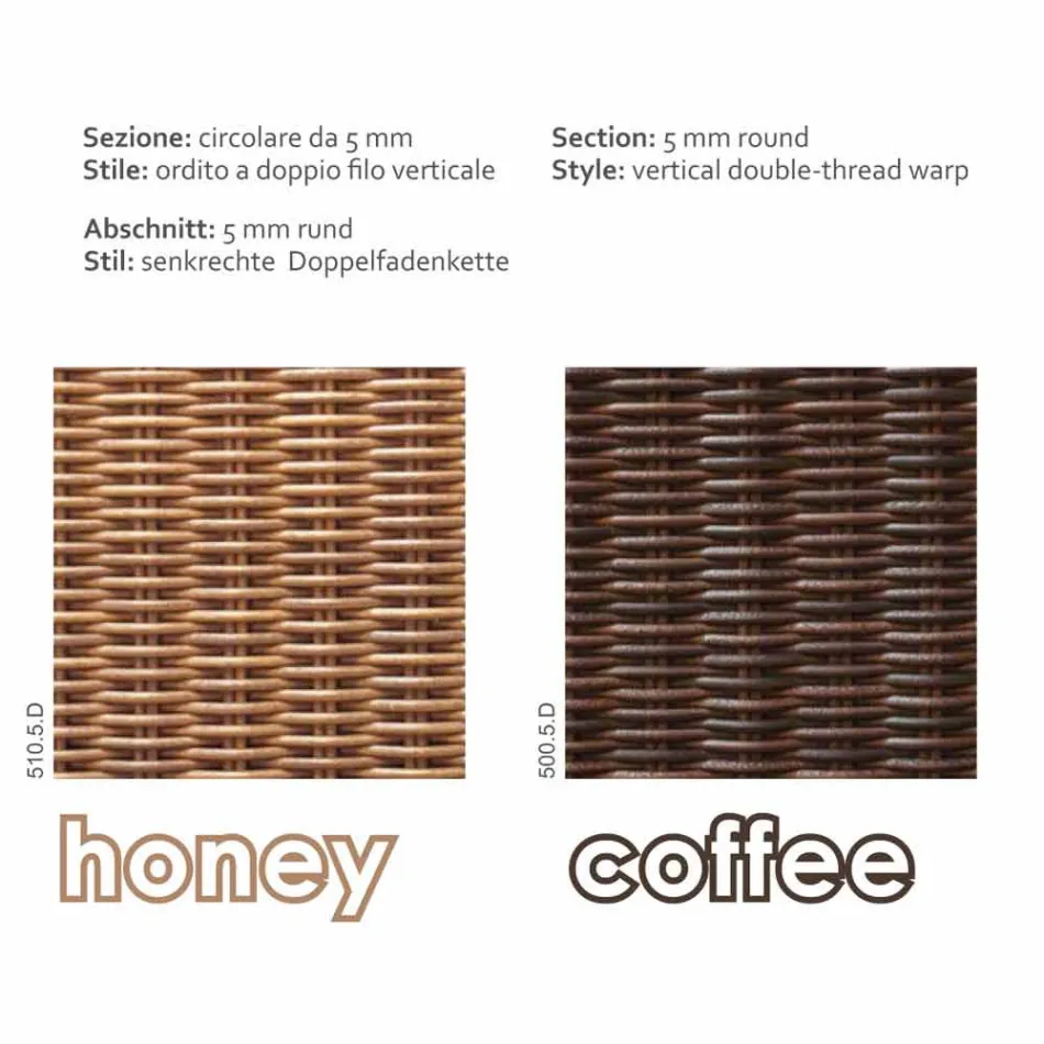 2 zits bank uit polyetheen tuin handgemaakte Jonny Viadurini