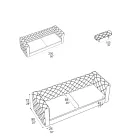 2-zits woonkamerbank met verstelbare hoofdsteun Made in Italy - Unleashed Viadurini