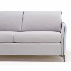 Sofa 2 zetels maxi L.165cm kunstleer / stof gemaakt in Italië Erica Viadurini