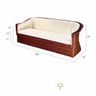 3 persoons outdoor polyetheen gevlochten in Oslo de hand Viadurini