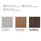 3 persoons outdoor polyetheen gevlochten in Oslo de hand Viadurini