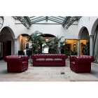 Klassieke bank met uienpoten in beukenhout Made in Italy - Spassoso Viadurini