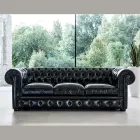 Klassieke bank met uienpoten in beukenhout Made in Italy - Spassoso Viadurini