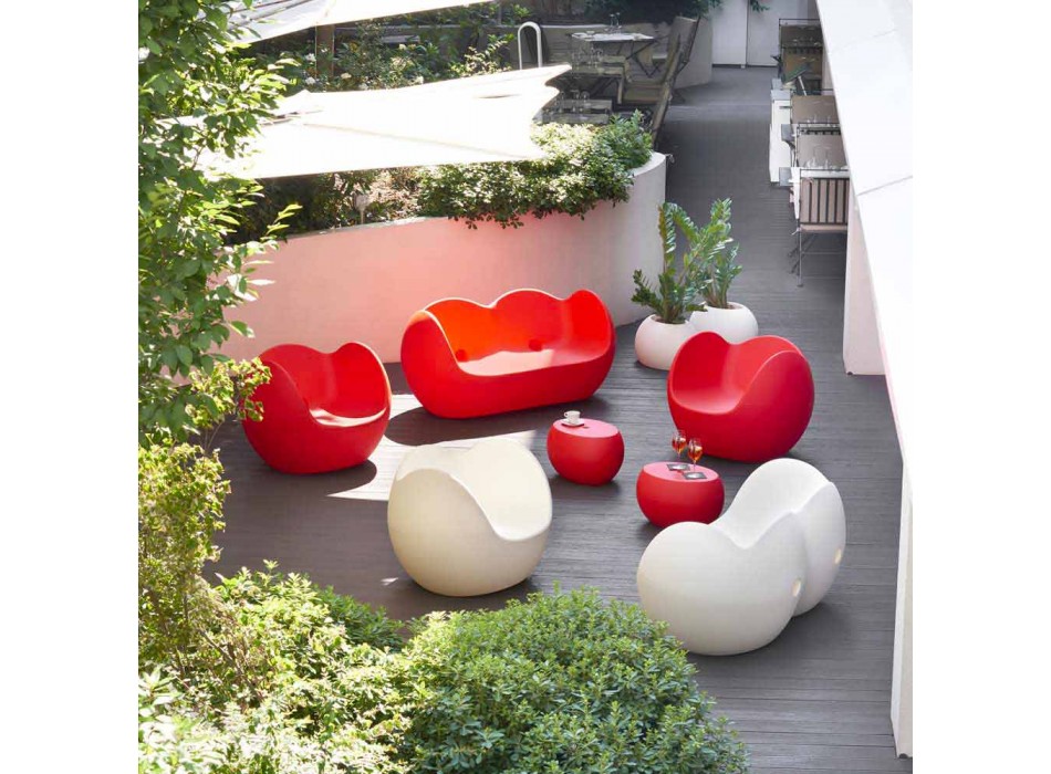 Kleurrijke rockende bank Slide Blossy modern ontwerp gemaakt in Italië Viadurini