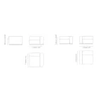 Outdoor sectionele bank in multiplex gemaakt in Italië - Bahias Viadurini