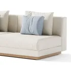 Modulaire buitenbank in stof Made in Italy - Rubik Viadurini