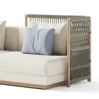 Modulaire buitenbank in stof Made in Italy - Rubik Viadurini