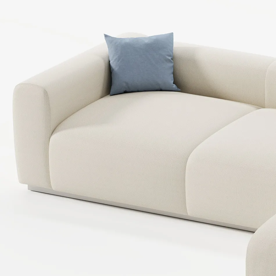 Modulaire tuinbank in waterafstotende stof Made in Italy - Bahias Viadurini