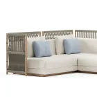 Modulaire tuinbank in stof Made in Italy - Rubik Viadurini