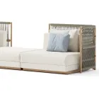 Modulaire tuinbank in stof Made in Italy - Rubik Viadurini