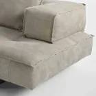 Sofa modern design Cardo, lederen bekleding Viadurini