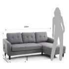 Bank met opklapbaar bedelement onder de zitting - Nikkel Viadurini