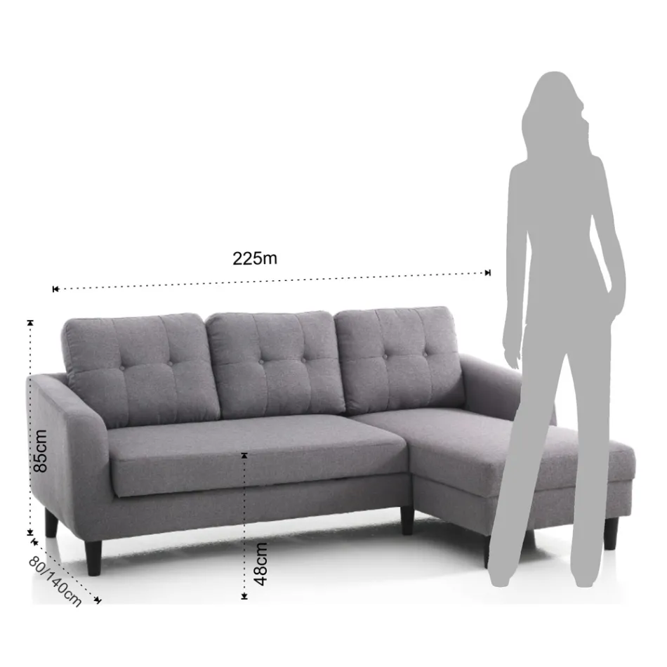 Bank met opklapbaar bedelement onder de zitting - Nikkel Viadurini