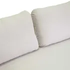 Bank met fauteuils en salontafel in wit aluminium voor de tuin - Tenda Viadurini