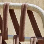 3-zits buitenbank met kussens Made in Italy - Emmacross door Varaschin Viadurini